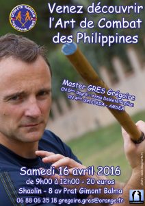 stage arnis kali avril 2016 toulouse