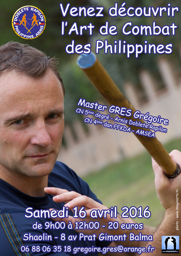 stage arnis kali avril 2016 toulouse