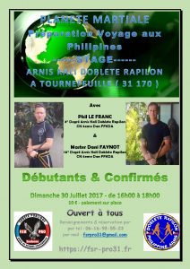 Stage Arnis dani juillet 2017