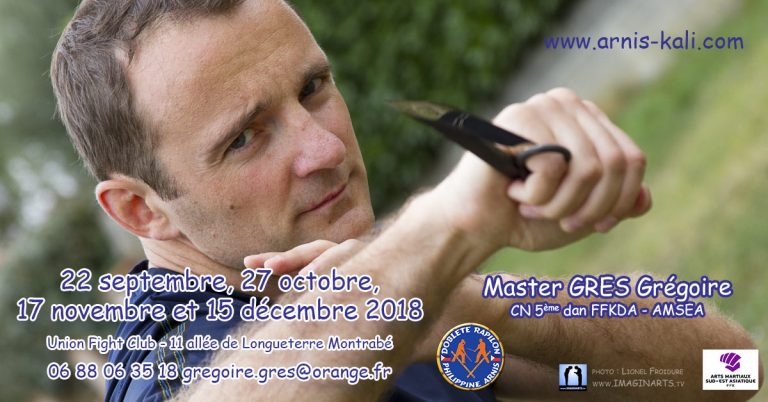 stage grégoire goes arnis kali eskrima 2018
